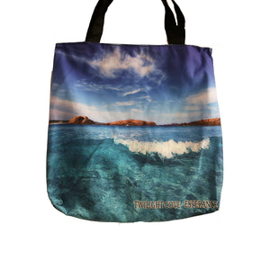 Tote Bag Twilight Cove Blue Waters