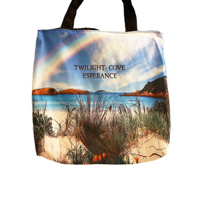 Twilight Cove Rainbow Tote Bag image